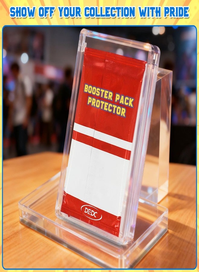 DEDC 2 PCS Booster Pack Protector Display Magnetic Card Holder Case Bundle Thick Acrylic for Collectors Shelf Display UV Protect Your Collectible(2) - Image 5